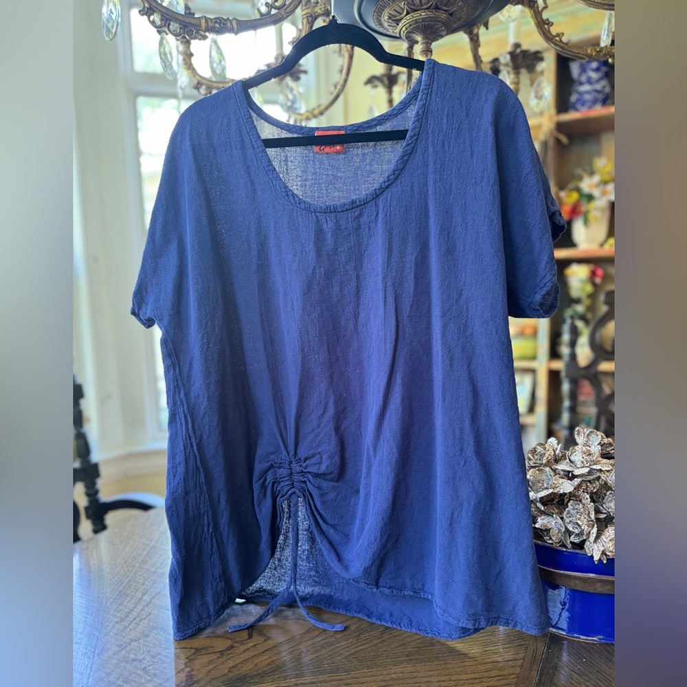 COPY - Oh My Gauze! 2 Ava top with gathered tie at bottom. Pre ♥️’d in good con…